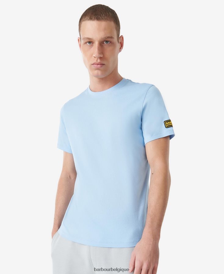 vêtements Barbour t-shirt concepteur bleu délavé Hommes T2L6ZP827