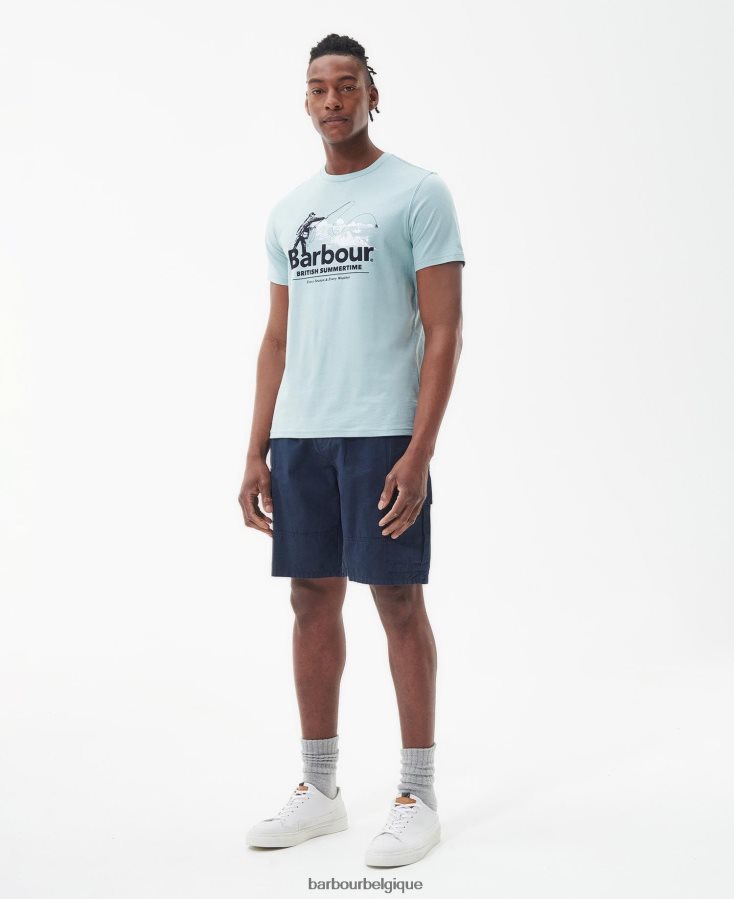 vêtements Barbour t-shirt coulé orange fané Hommes T2L6ZP789