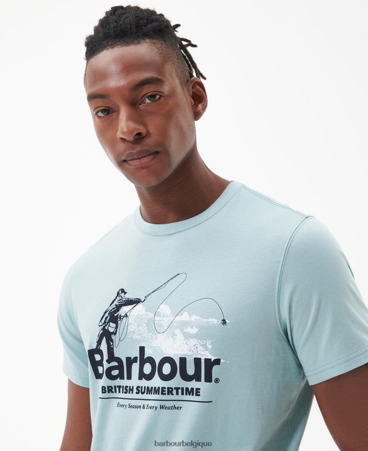 vêtements Barbour t-shirt coulé orange fané Hommes T2L6ZP789