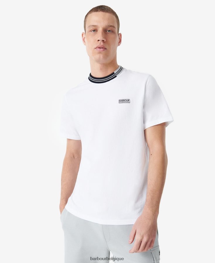 vêtements Barbour t-shirt darley blanc classique Hommes T2L6ZP818