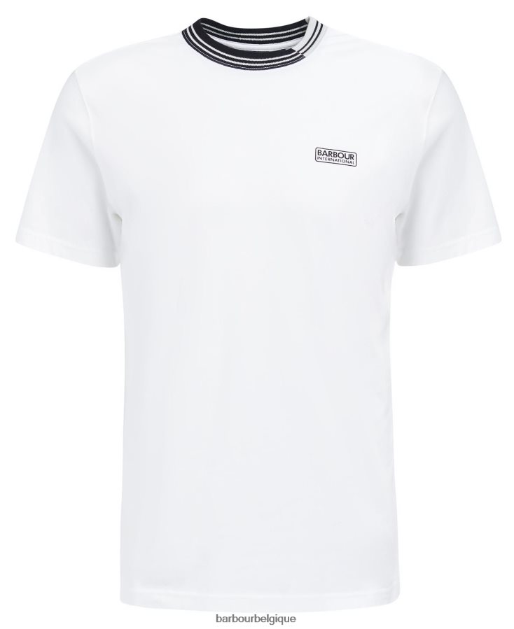 vêtements Barbour t-shirt darley blanc classique Hommes T2L6ZP818
