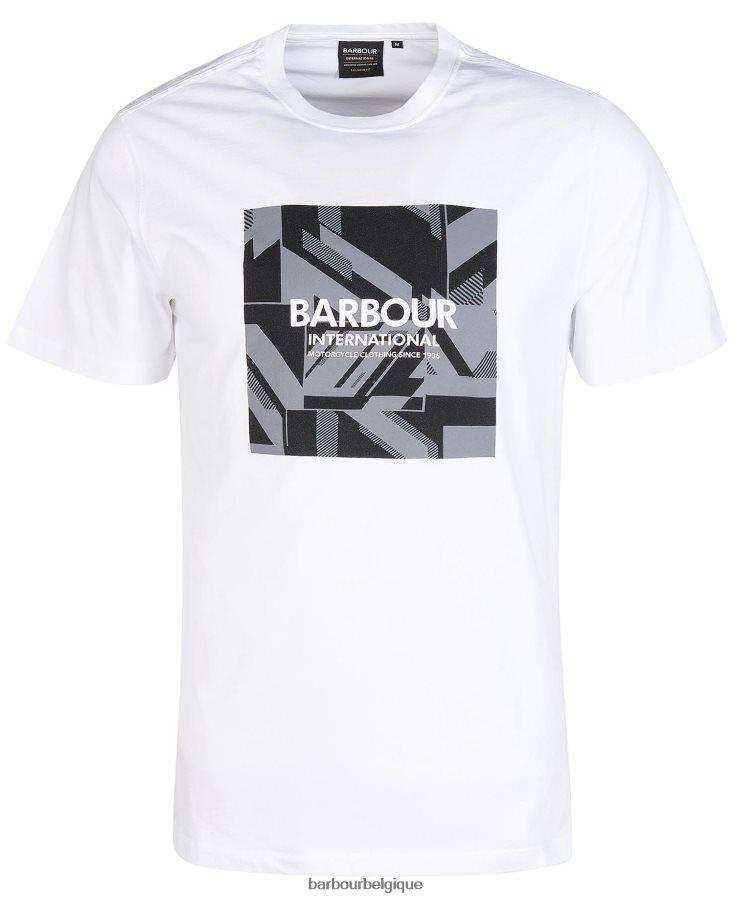 vêtements Barbour t-shirt darwen blanc classique Hommes T2L6ZP902