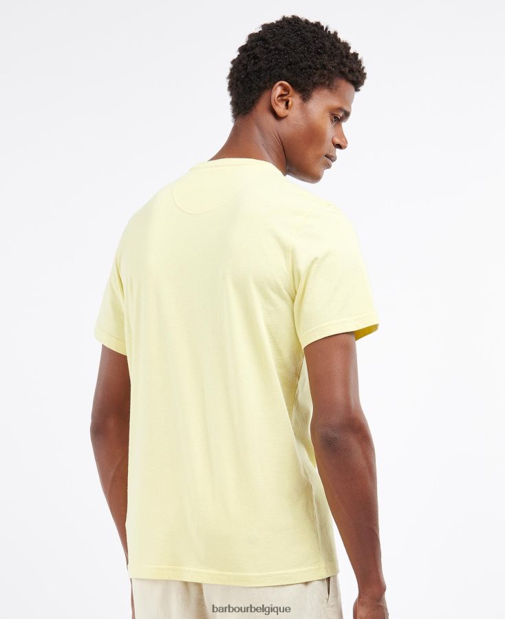 vêtements Barbour t-shirt de sport menthe poussiéreuse Hommes T2L6ZP812