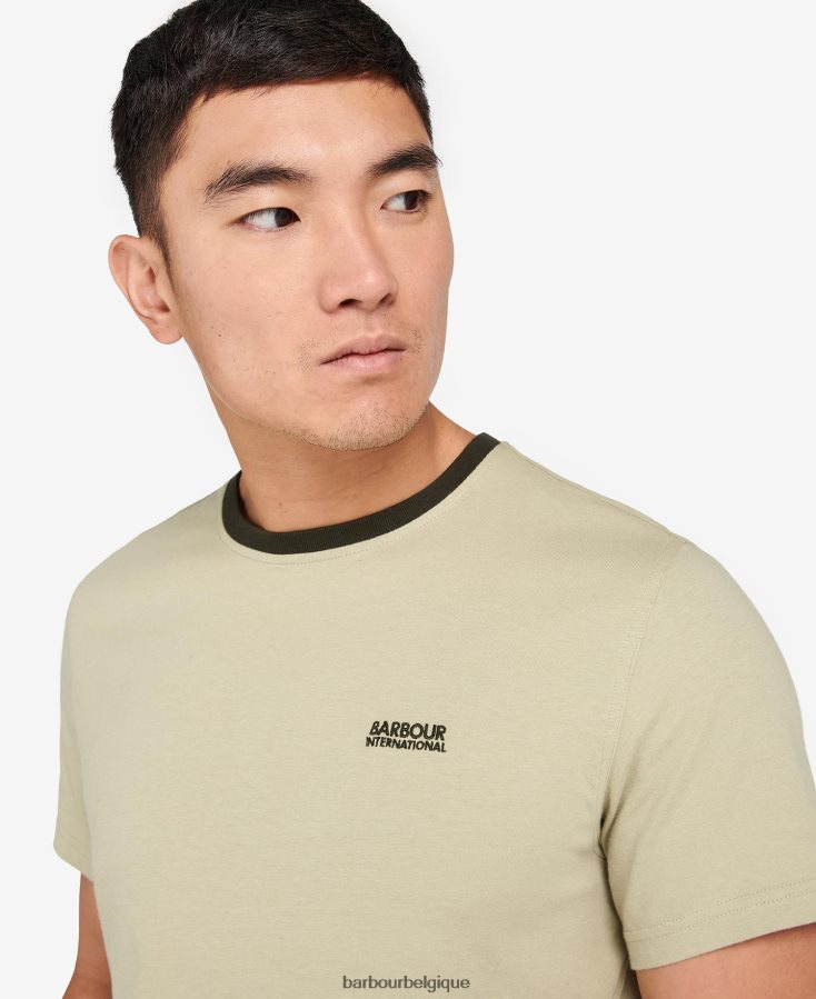 vêtements Barbour t-shirt de verrouillage sable de cavalerie Hommes T2L6ZP871