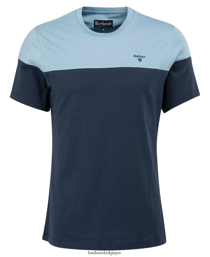 vêtements Barbour t-shirt à empiècements owton marine classique Hommes T2L6ZP951