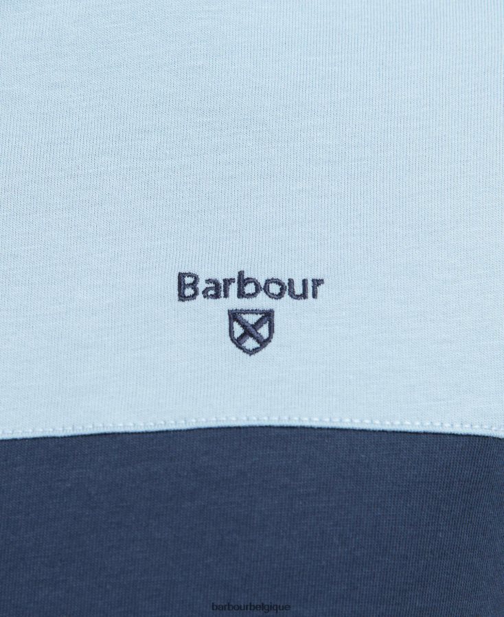 vêtements Barbour t-shirt à empiècements owton marine classique Hommes T2L6ZP951