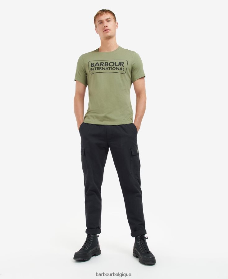 vêtements Barbour t-shirt essentiel à grand logo noir classique Hommes T2L6ZP802