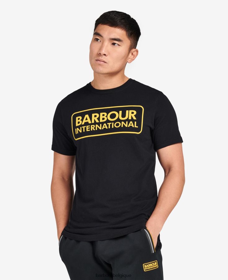 vêtements Barbour t-shirt essentiel à grand logo noir classique Hommes T2L6ZP881