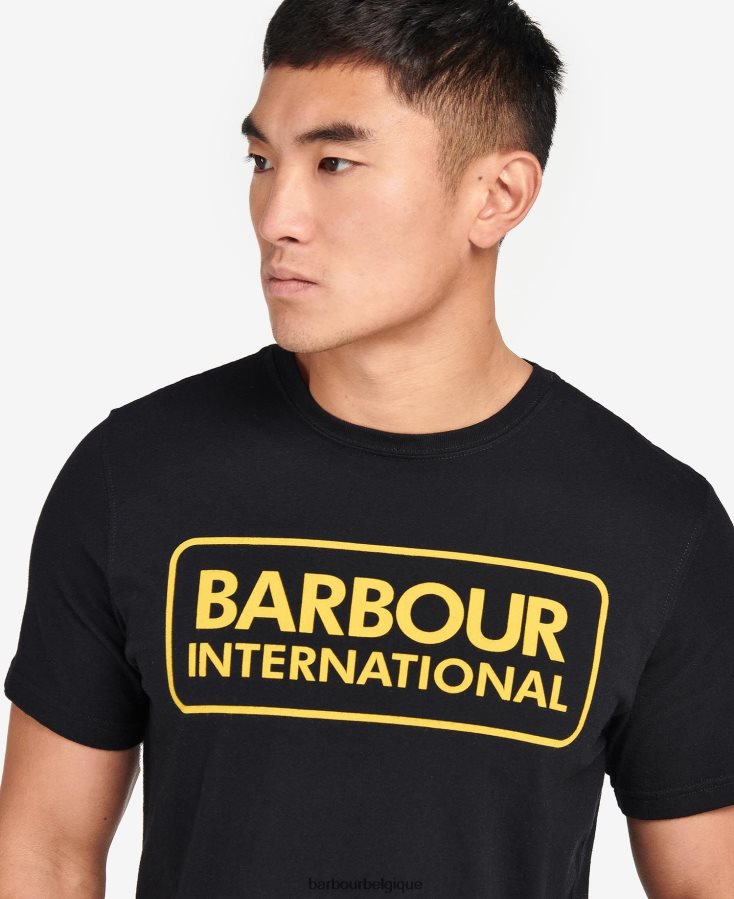 vêtements Barbour t-shirt essentiel à grand logo noir classique Hommes T2L6ZP881