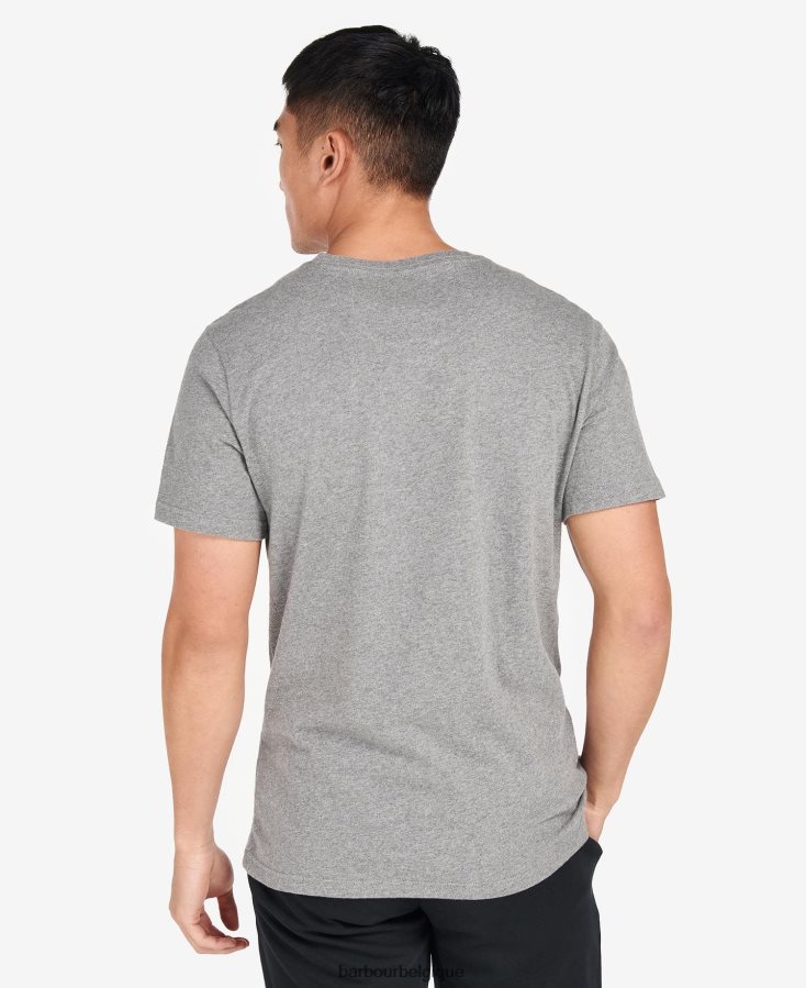 vêtements Barbour t-shirt essentiel à grand logo noir classique Hommes T2L6ZP909