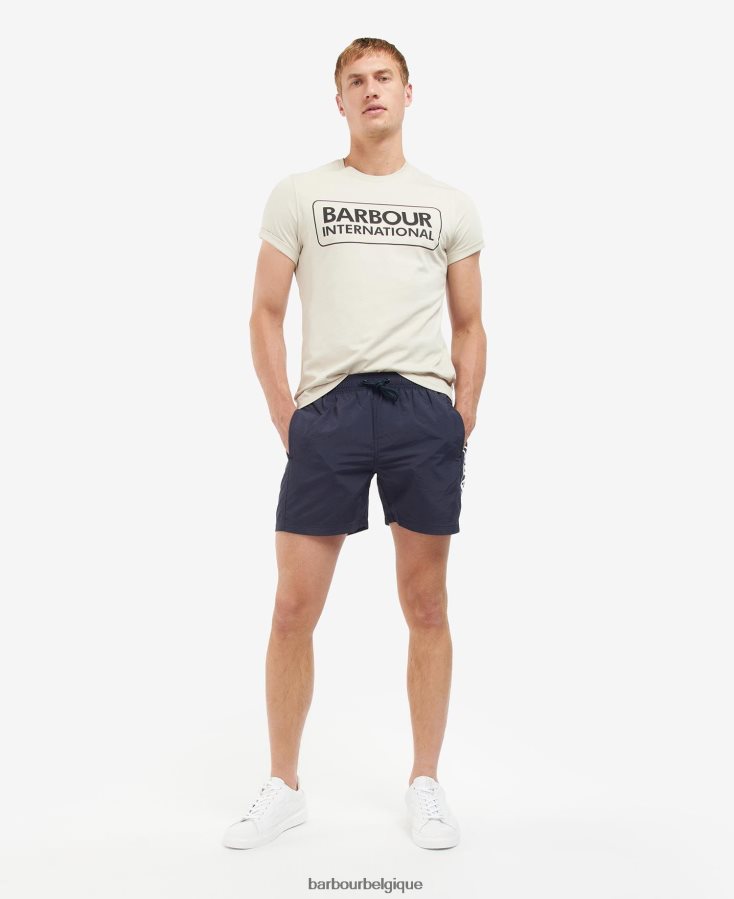 vêtements Barbour t-shirt essentiel à grand logo noir classique Hommes T2L6ZP930