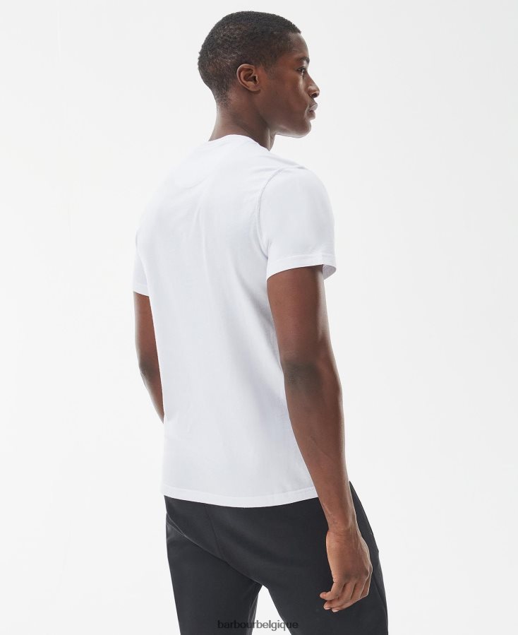 vêtements Barbour t-shirt essentiel à petit logo marine Hommes T2L6ZP792