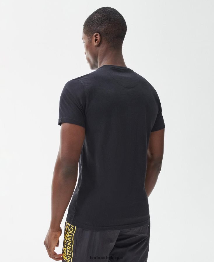 vêtements Barbour t-shirt essentiel à petit logo marine Hommes T2L6ZP839