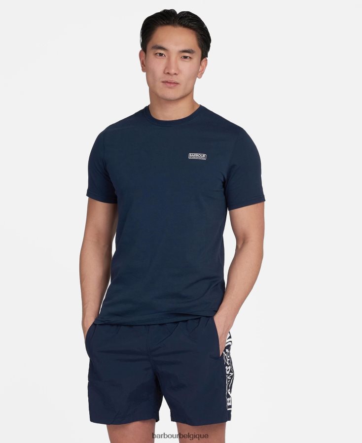 vêtements Barbour t-shirt essentiel à petit logo marine Hommes T2L6ZP874