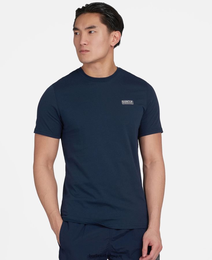 vêtements Barbour t-shirt essentiel à petit logo marine Hommes T2L6ZP874