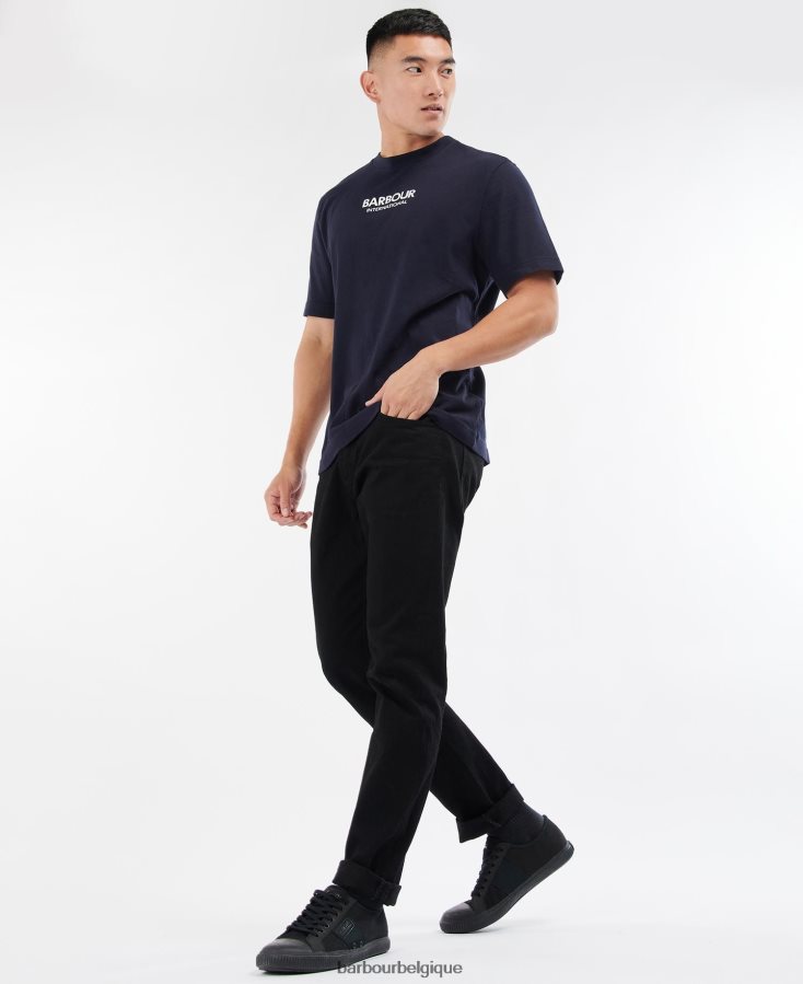 vêtements Barbour t-shirt formule ciel de nuit Hommes T2L6ZP834