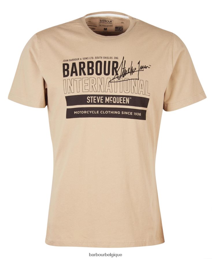 vêtements Barbour t-shirt graphique barry insigne bleu Hommes T2L6ZP956