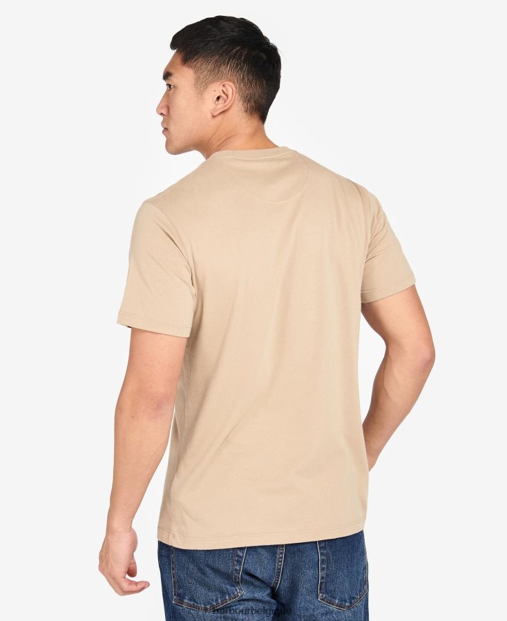 vêtements Barbour t-shirt graphique barry insigne bleu Hommes T2L6ZP956