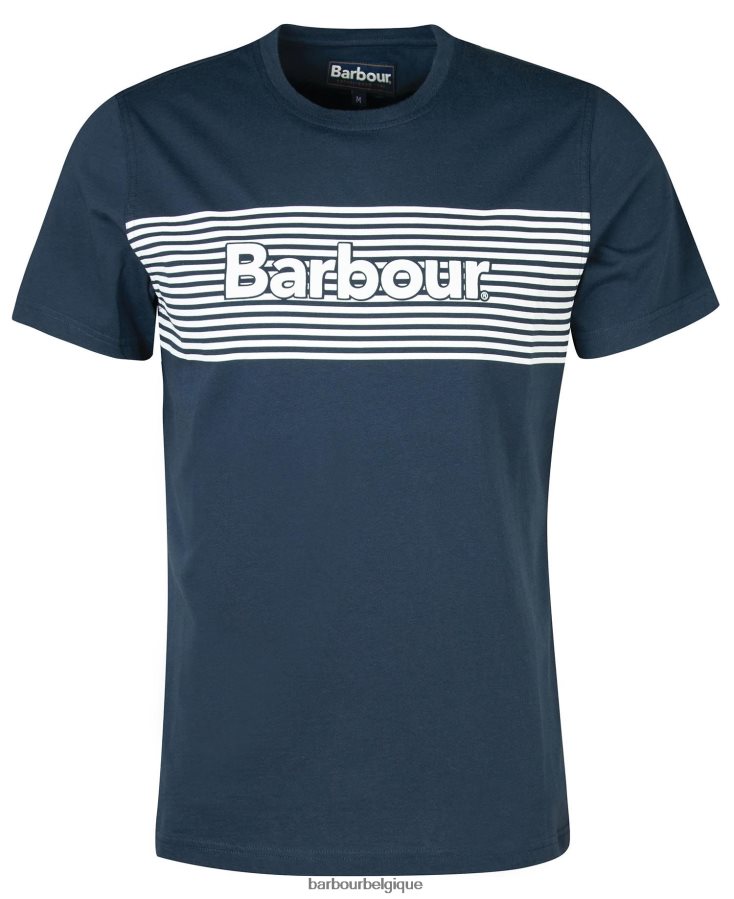 vêtements Barbour t-shirt graphique coudon marine classique Hommes T2L6ZP856