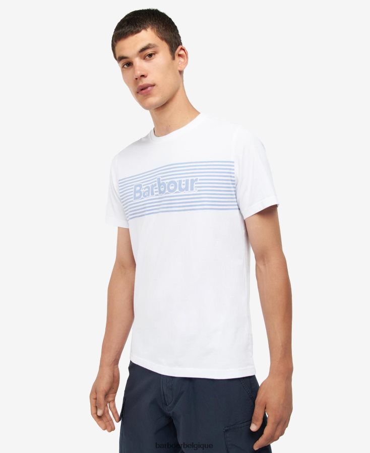 vêtements Barbour t-shirt graphique coudon marine classique Hommes T2L6ZP876