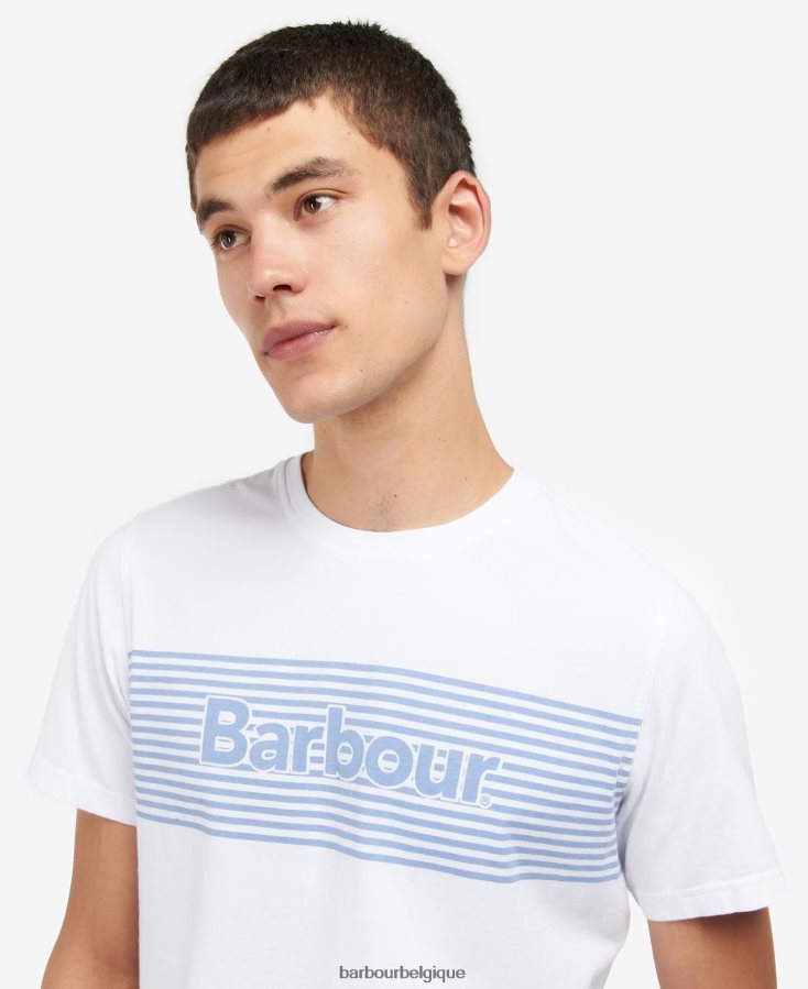 vêtements Barbour t-shirt graphique coudon marine classique Hommes T2L6ZP876