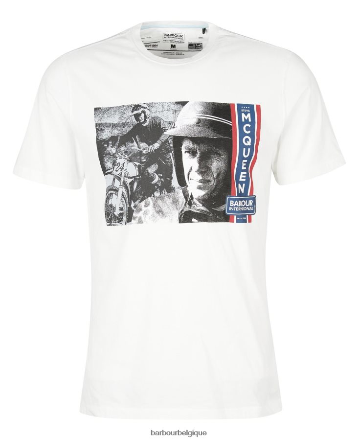 vêtements Barbour t-shirt graphique harris ciel pâle Hommes T2L6ZP969