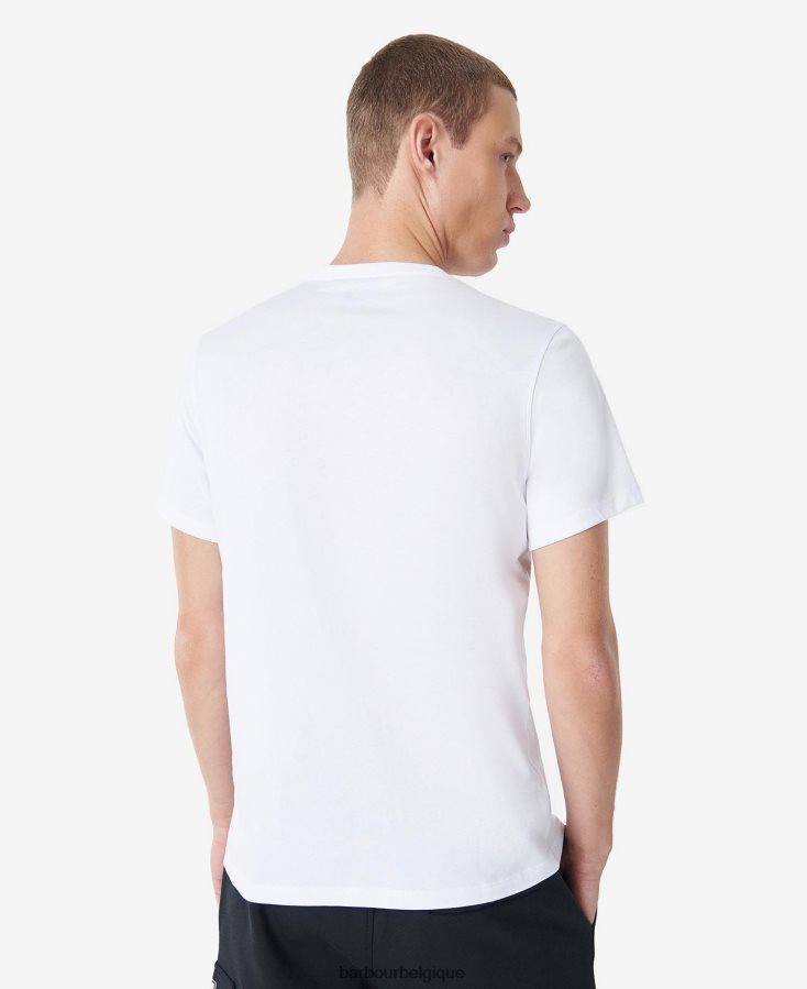 vêtements Barbour t-shirt highside bleu délavé Hommes T2L6ZP777