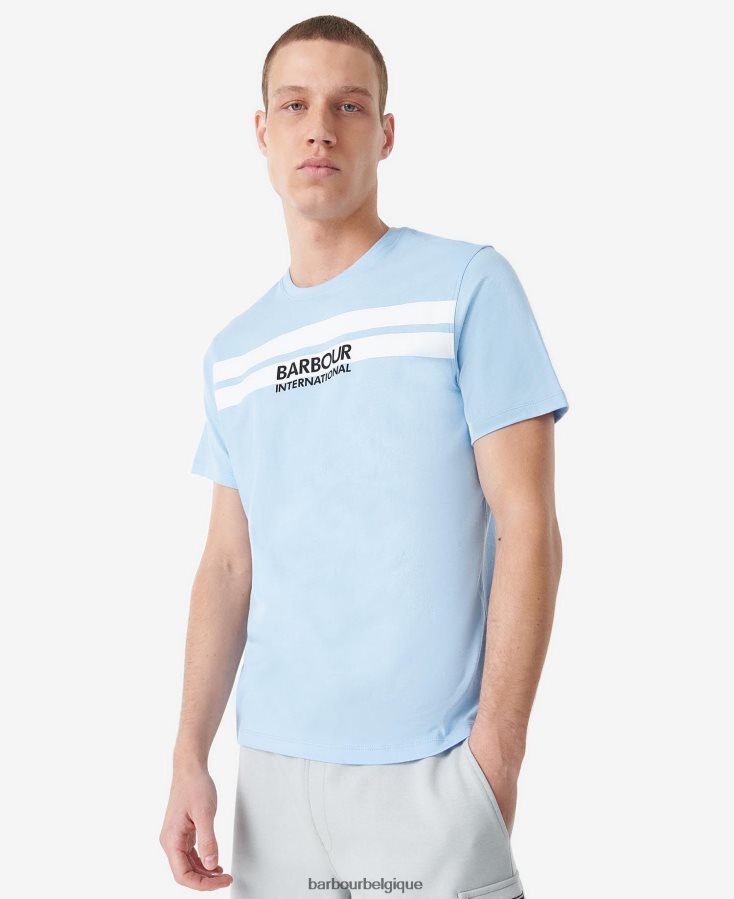 vêtements Barbour t-shirt highside bleu délavé Hommes T2L6ZP873