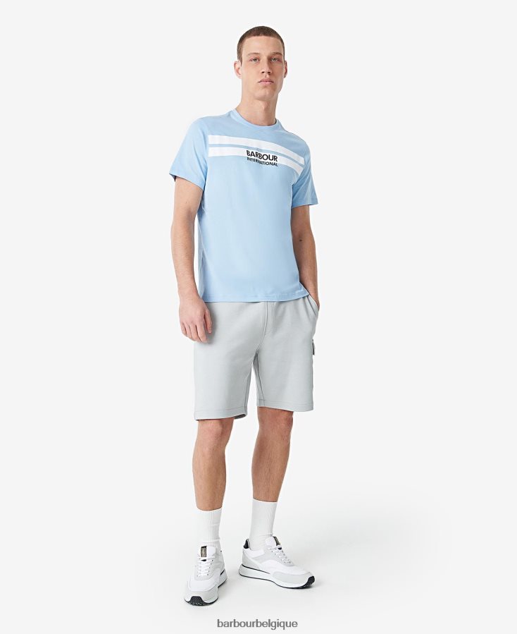 vêtements Barbour t-shirt highside bleu délavé Hommes T2L6ZP873