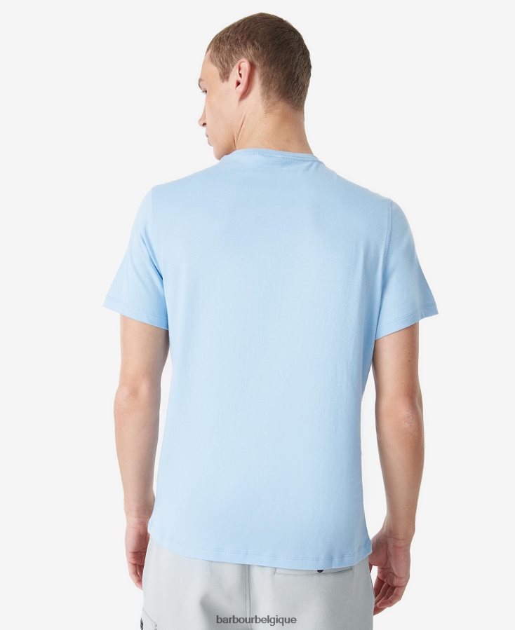 vêtements Barbour t-shirt highside bleu délavé Hommes T2L6ZP873