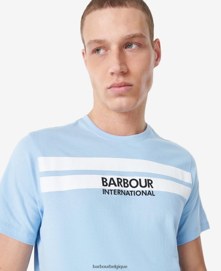 vêtements Barbour t-shirt highside bleu délavé Hommes T2L6ZP873