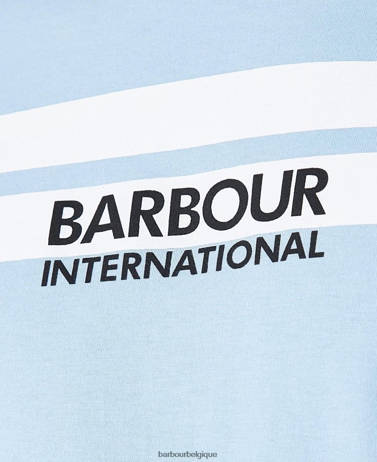 vêtements Barbour t-shirt highside bleu délavé Hommes T2L6ZP873
