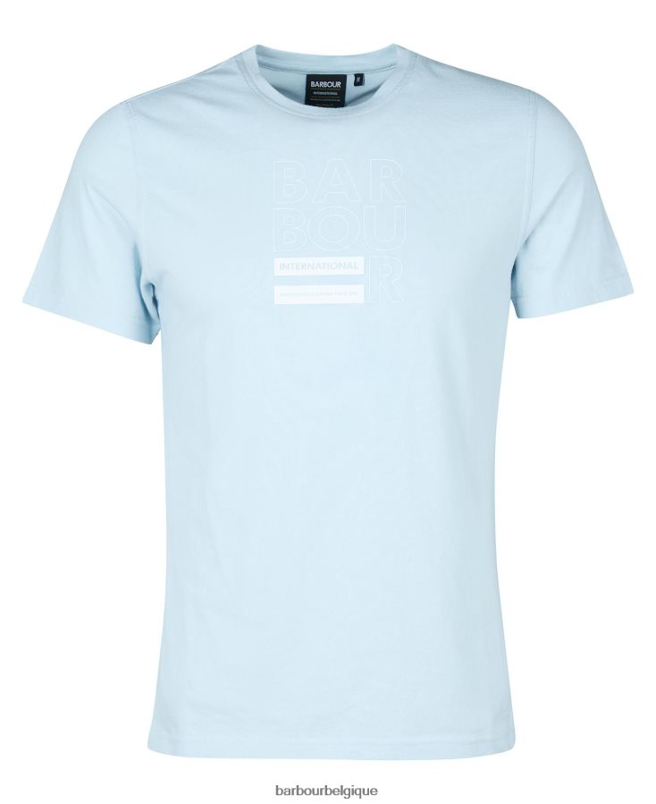 vêtements Barbour t-shirt à imprimé graphique blanc classique Hommes T2L6ZP936