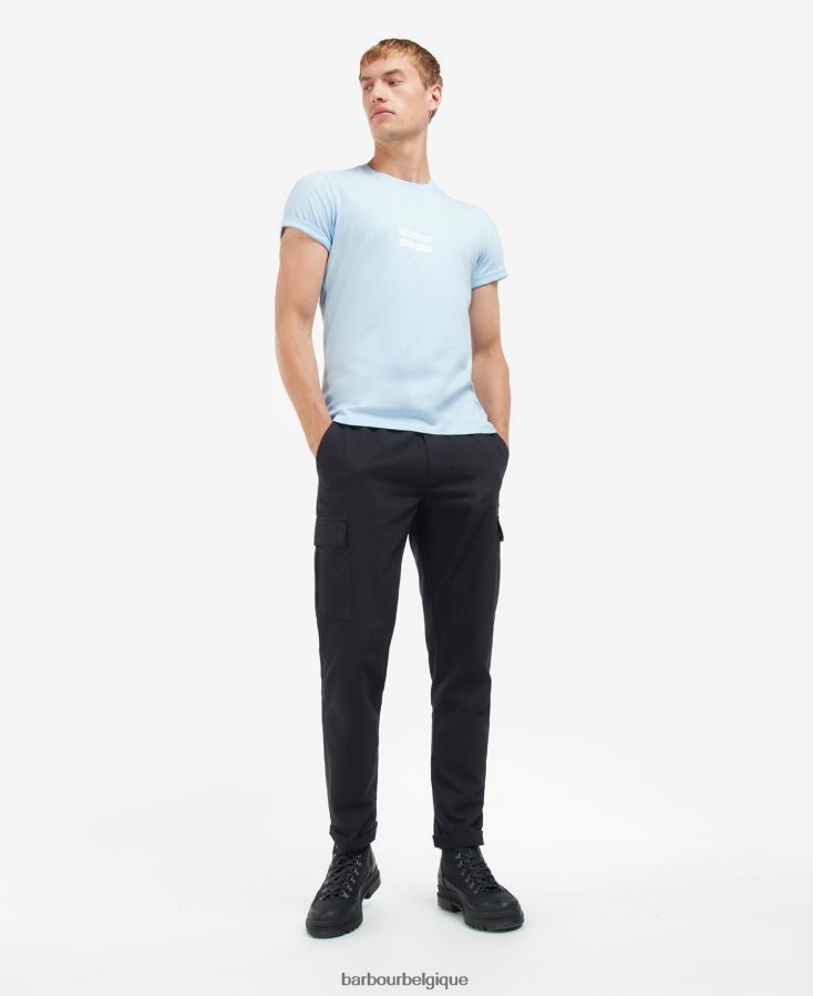 vêtements Barbour t-shirt à imprimé graphique blanc classique Hommes T2L6ZP936