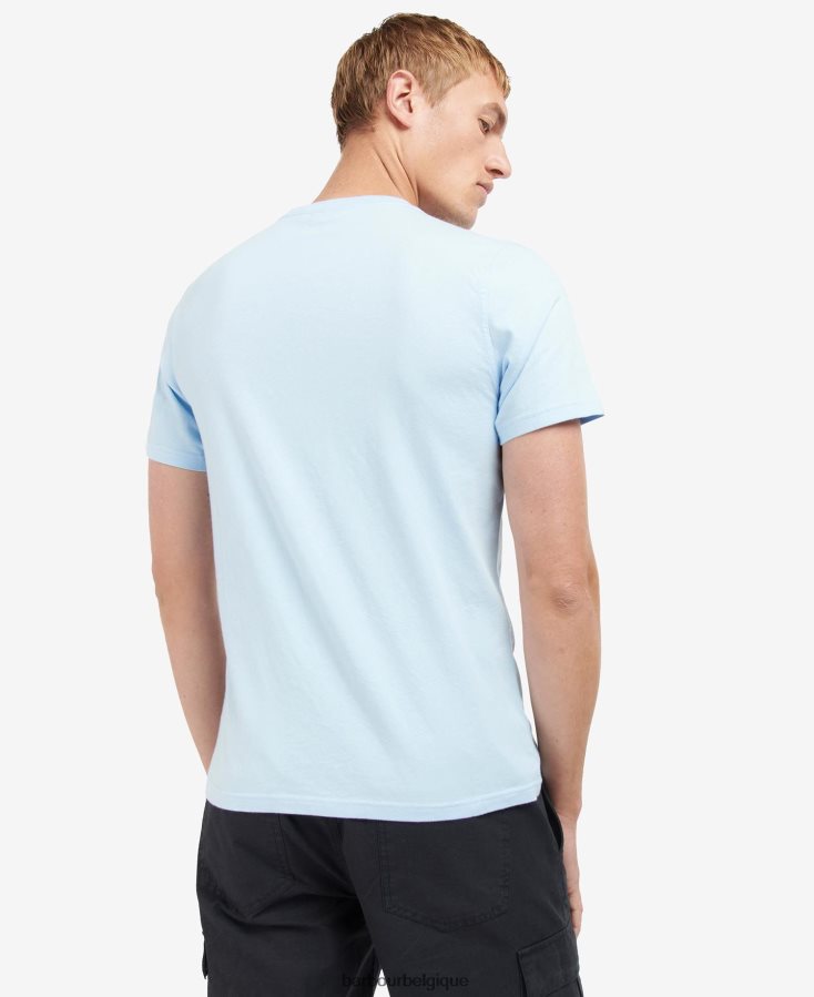 vêtements Barbour t-shirt à imprimé graphique blanc classique Hommes T2L6ZP936