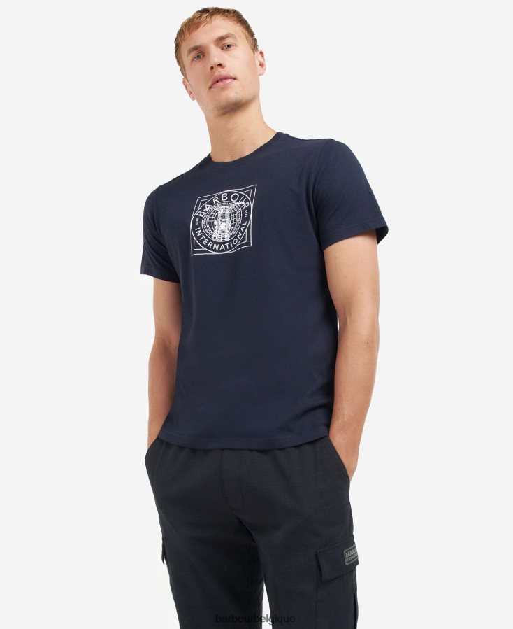 vêtements Barbour t-shirt à imprimé graphique ciel de nuit Hommes T2L6ZP835
