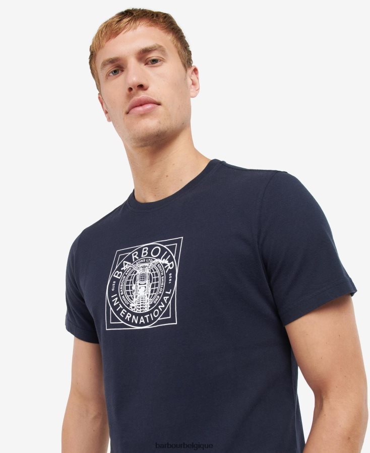vêtements Barbour t-shirt à imprimé graphique ciel de nuit Hommes T2L6ZP835