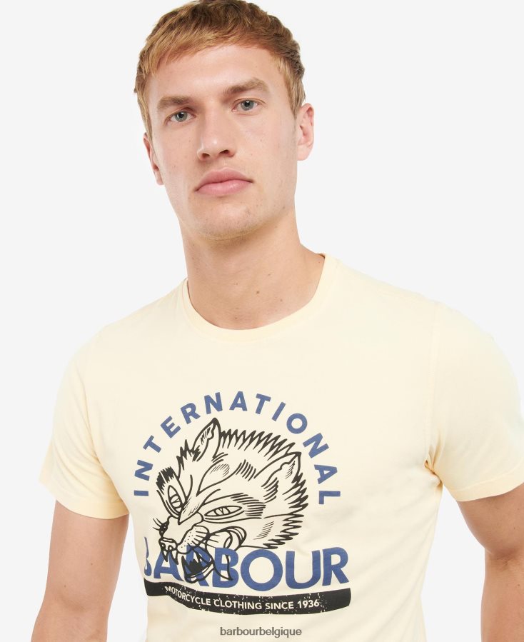 vêtements Barbour t-shirt à imprimé graphique ciel pâle Hommes T2L6ZP840