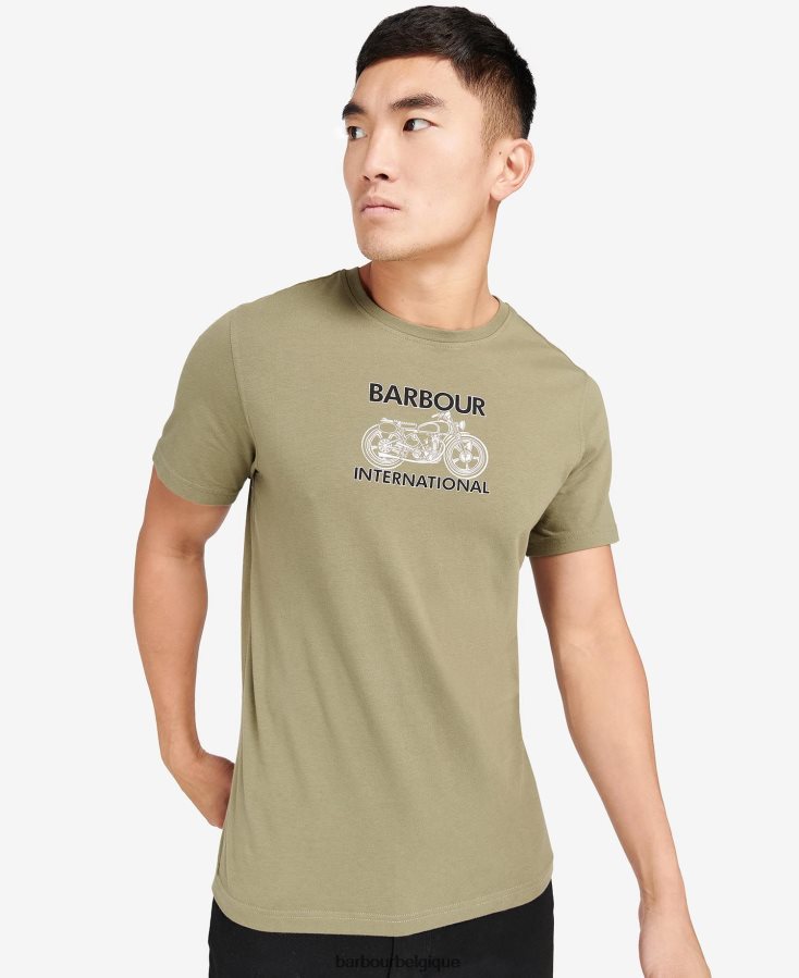 vêtements Barbour t-shirt à imprimé graphique mousse légère Hommes T2L6ZP905