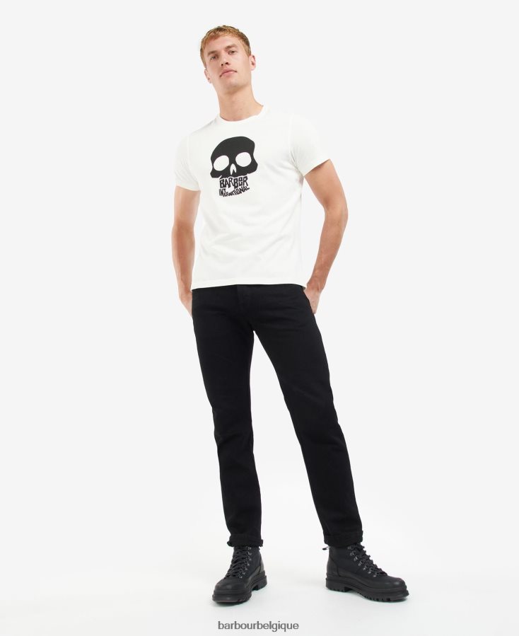 vêtements Barbour t-shirt à imprimé graphique vert de course Hommes T2L6ZP868