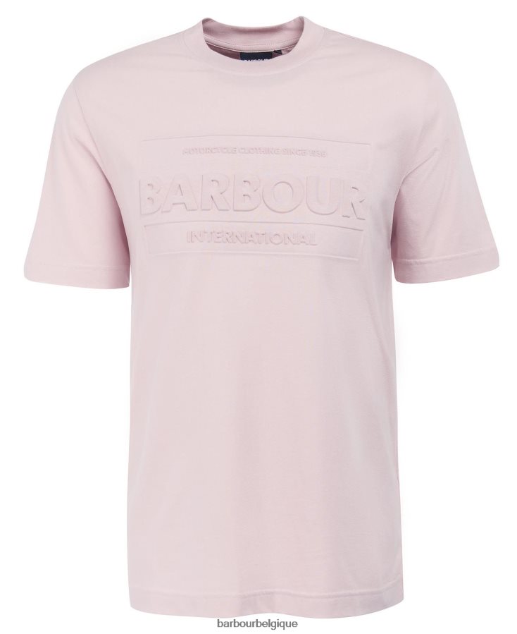 vêtements Barbour t-shirt inclinable rose crépusculaire Hommes T2L6ZP825