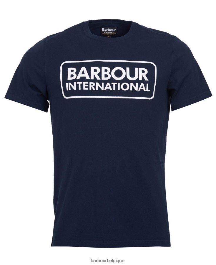 vêtements Barbour t-shirt international essentiel grand logo blanc Hommes T2L6ZP896