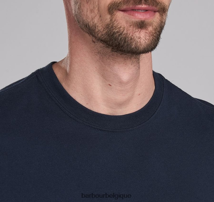 vêtements Barbour t-shirt international petit logo noir Hommes T2L6ZP766