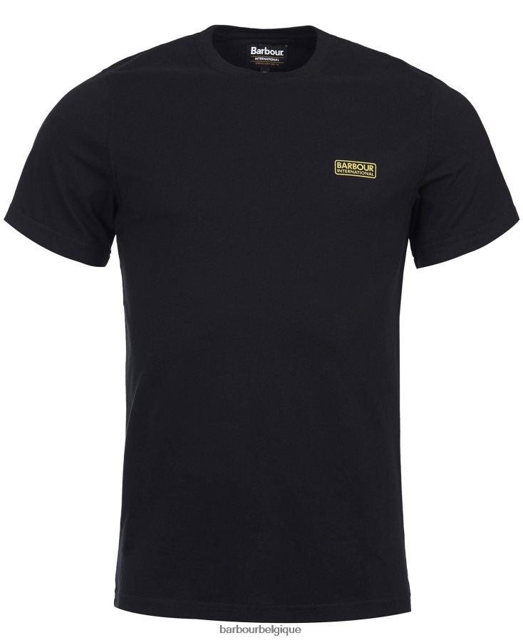 vêtements Barbour t-shirt international petit logo noir Hommes T2L6ZP787