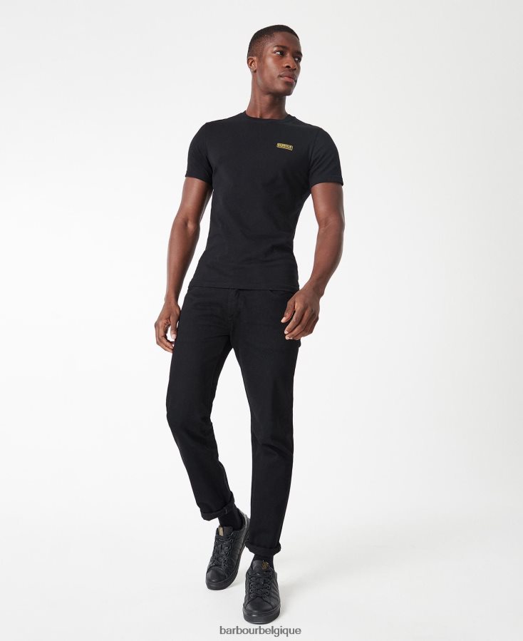 vêtements Barbour t-shirt international petit logo noir Hommes T2L6ZP787