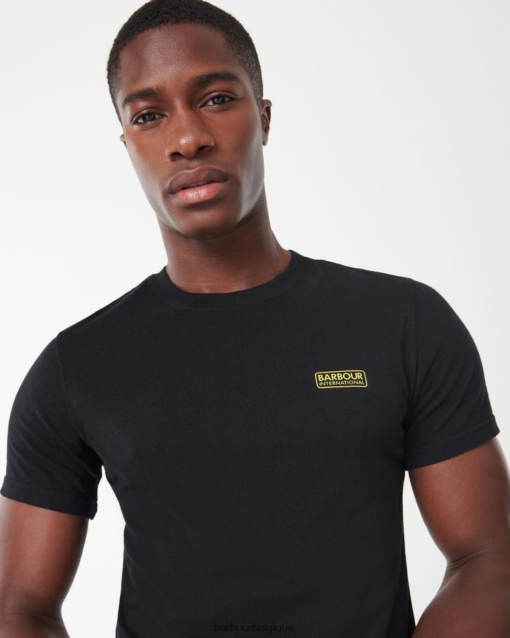 vêtements Barbour t-shirt international petit logo noir Hommes T2L6ZP787