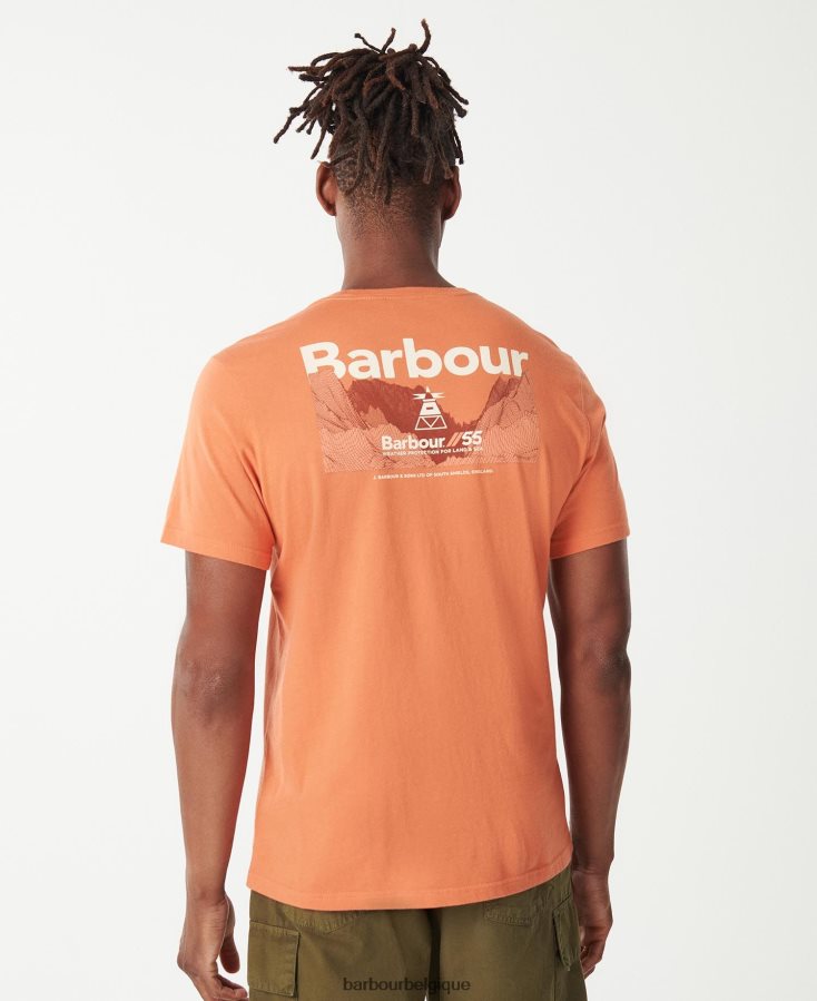 vêtements Barbour t-shirt kentrigg olive brûlée Hommes T2L6ZP749