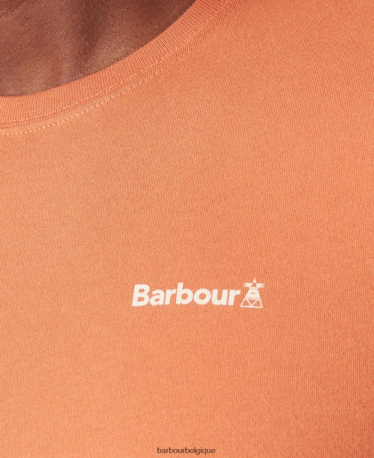 vêtements Barbour t-shirt kentrigg olive brûlée Hommes T2L6ZP749