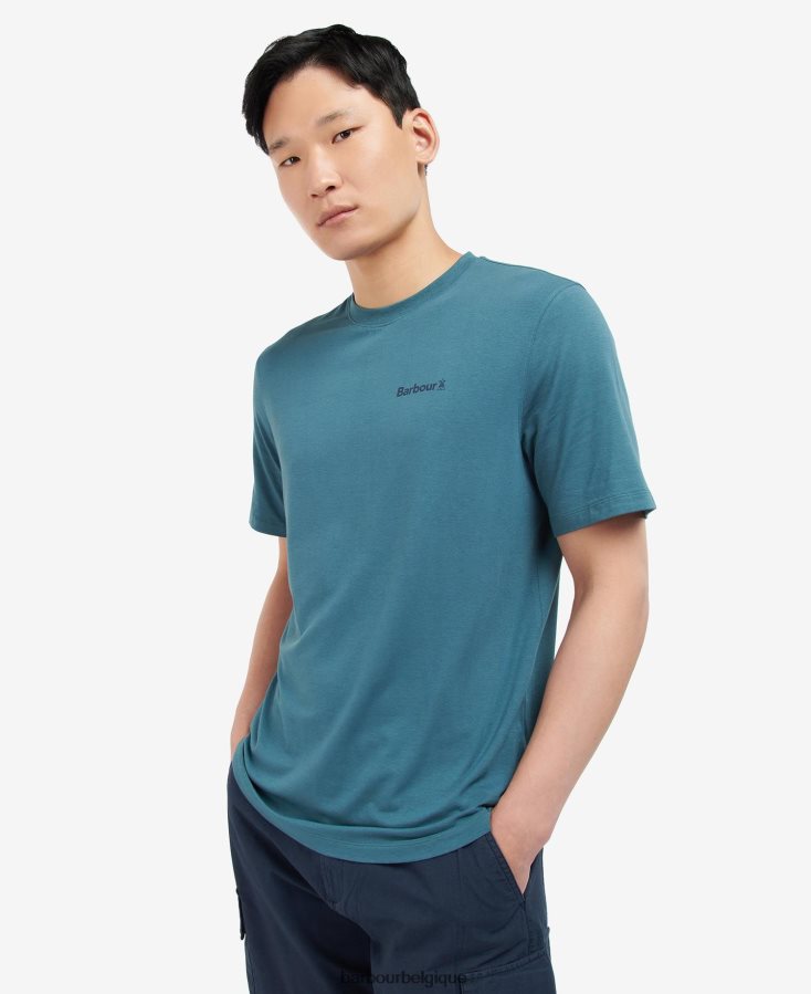 vêtements Barbour t-shirt à logo imprimé brume Hommes T2L6ZP843