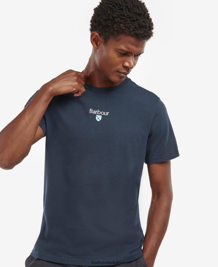 vêtements Barbour t-shirt à logo marine classique Hommes T2L6ZP793